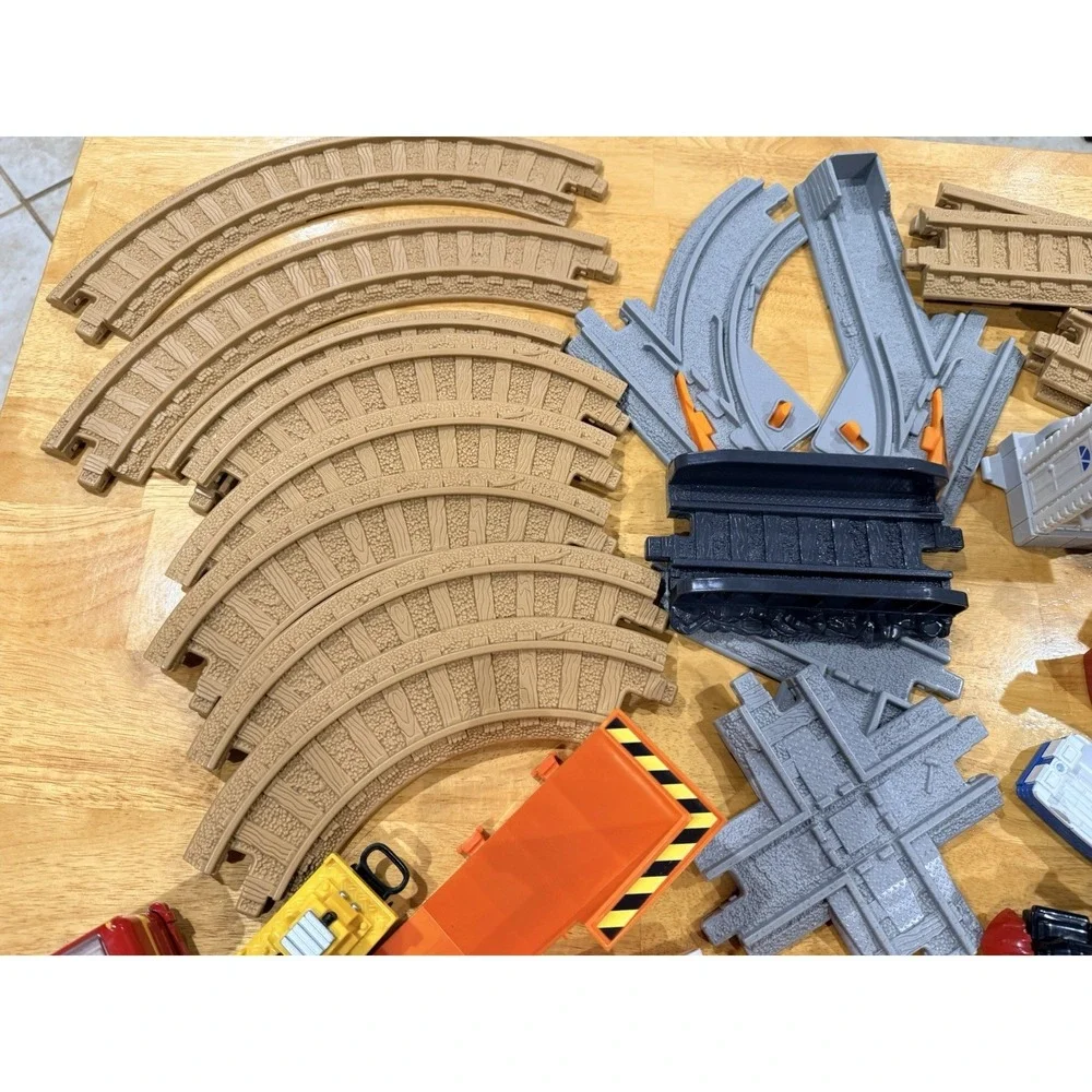 Fisher Price Geotrax Lot Asst 70+ Pieces Trains Ships Vehicles Track Accessories